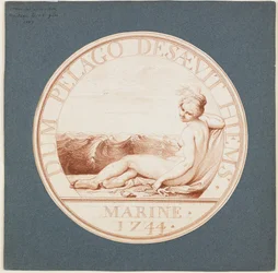 Allegoria marina, c. 1743 (gesso rosso)